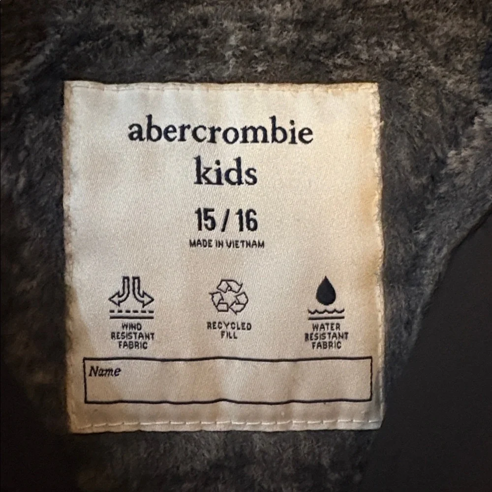Abercrombie & Fitch Kids Black Puffer Jacket